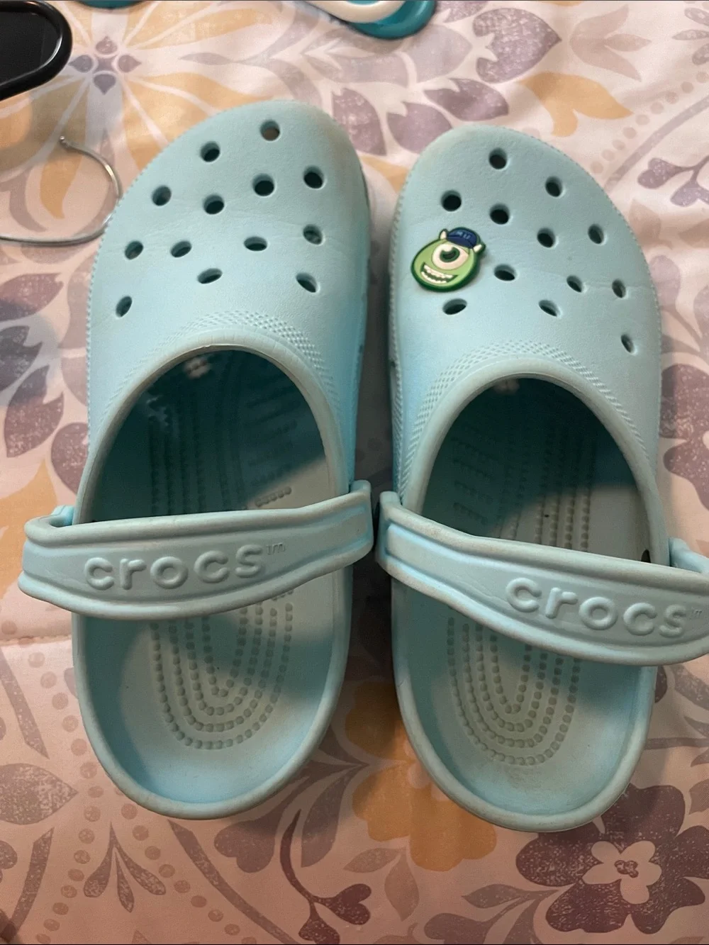 CROCS Kids Light Teal Clog Sandals